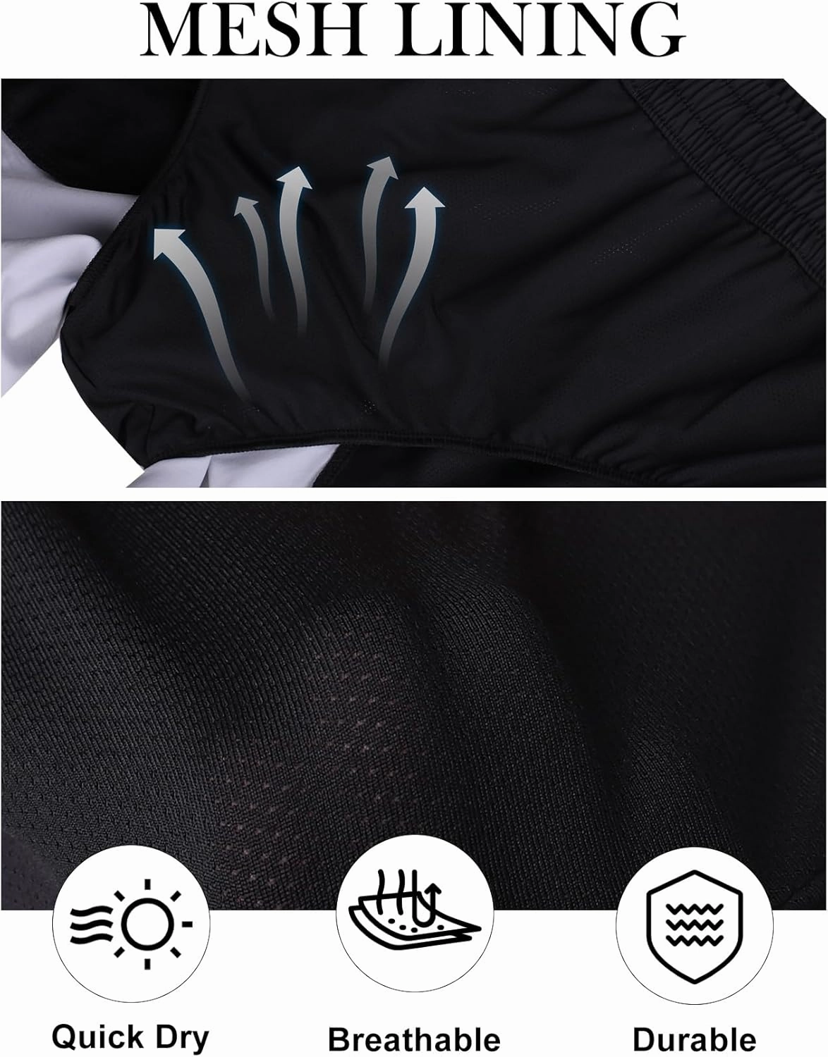 Lzzidou Men Swim Trunks with Mesh Liner 5 Inch Inseam Board Shorts Quick Dry Bathing Suit