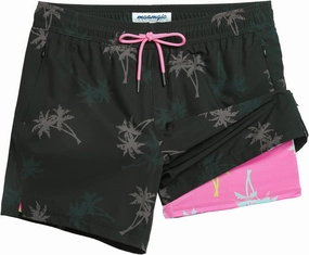maamgic 5inch Mens Swim Trunks with Compression Liner 2-in-1 Swimming Shorts Stretch Quick Dry with Zipper Pockets