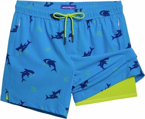 maamgic 5inch Mens Swim Trunks with Compression Liner 2-in-1 Swimming Shorts Stretch Quick Dry with Zipper Pockets