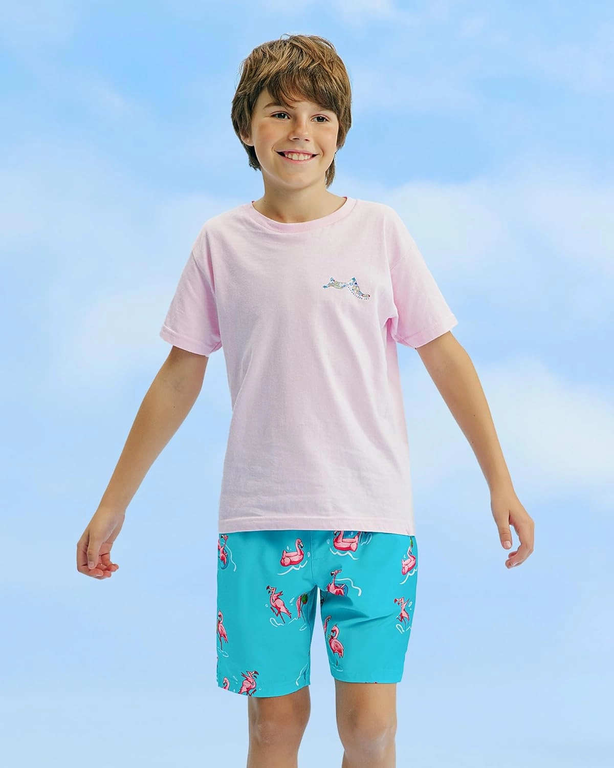 maamgic Boys Swim Trunks Compression Liner Stretch Teen Boy Swim Shorts Anti-Chafe Bathing Suits with Zipper Pockets