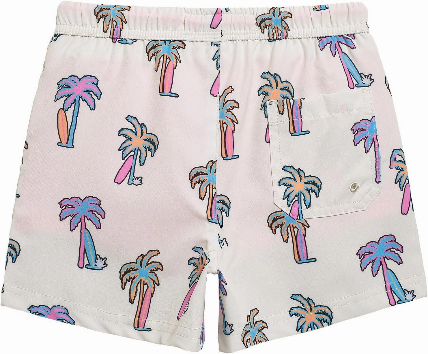 maamgic Boys Swim Trunks with Compression Liner Stretch Boy Swim Shorts Toddler Bathing Suit Swimsuit