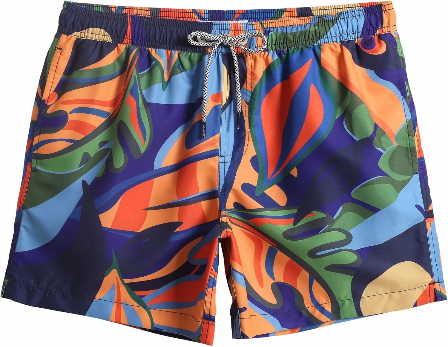 maamgic Mens Swim Trunks 5" Quick Dry Beach Shorts Bathing Suits with Mesh Lining Pockets