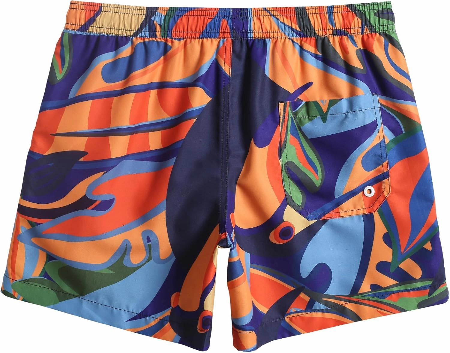 maamgic Mens Swim Trunks 5" Quick Dry Beach Shorts Bathing Suits with Mesh Lining Pockets