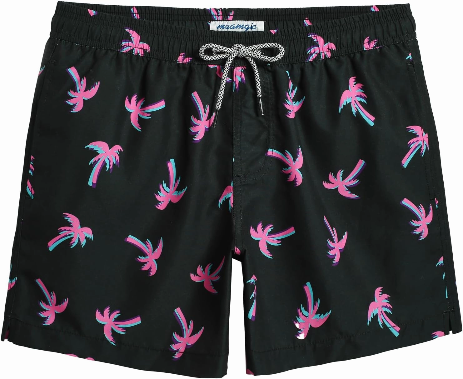 maamgic Mens Swim Trunks 5" with Mesh Lining Quick Dry Bathing Suits for Men Swim Shorts Swimwear