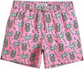 maamgic Mens Swim Trunks 5" with Mesh Lining Quick Dry Bathing Suits for Men Swim Shorts Swimwear