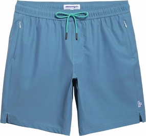 maamgic Mens Swim Trunks 9 Inch with Mesh Lining Bathing Suit Stretch Board Shorts with Zip Pockets for Swimming Shark