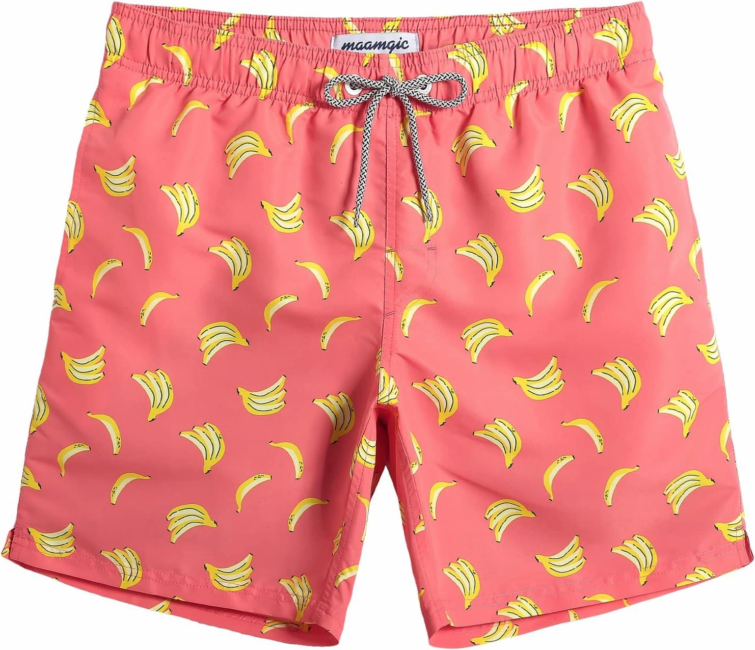 maamgic Mens Swim Trunks Quick Dry Swim Shorts with Mesh Lining Funny Swimwear Bathing Suits 7inch