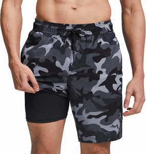 maamgic Mens Swim Trunks with Compression Liner 9 Inch Stretch Quick Dry Swim Shorts with Zipper Pockets Swimwear