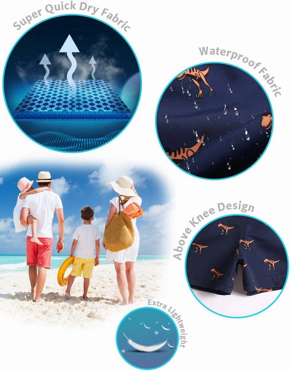 maamgic Swim Trunks Boys Toddler Bathing Suits for Kids Swimwear Baby Boy Swimsuit Boys Swim Shorts