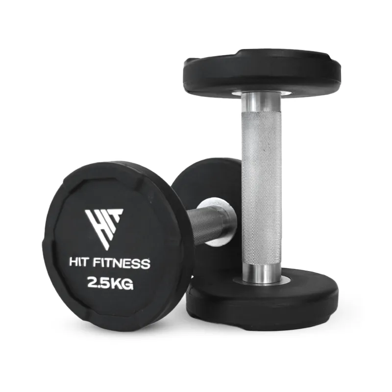 Hit Fitness Premium Urethane Dumbbells, Strength Bands, Rowers, Biodegradable resistance bands