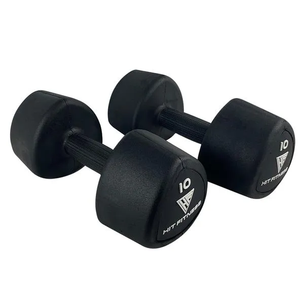 Hit Fitness Rubber Studio Dumbbell | 10kg, Parallettes for calisthenics