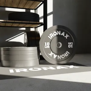 Made for You IRONAX ATHLETIC SERIES COMMERCIAL BUMPER PLATES Must-Have, Protein shaker bottle, Medicine Balls,Slam Balls