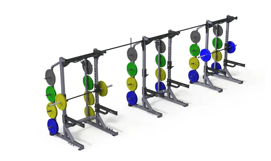 TORQUE Fitness Triple Half Cage, Chin Up,Pull Up Bars, Rowing Machines