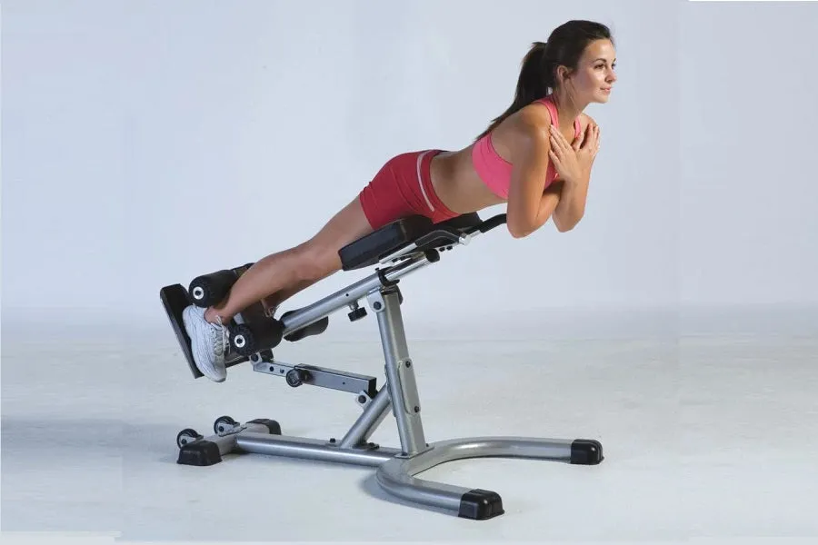 TuffStuff Evolution Series Adjustable Hyper-Extension Bench (CHE-340), Smith machine home gym, Air Bikes, Sports bras high impact