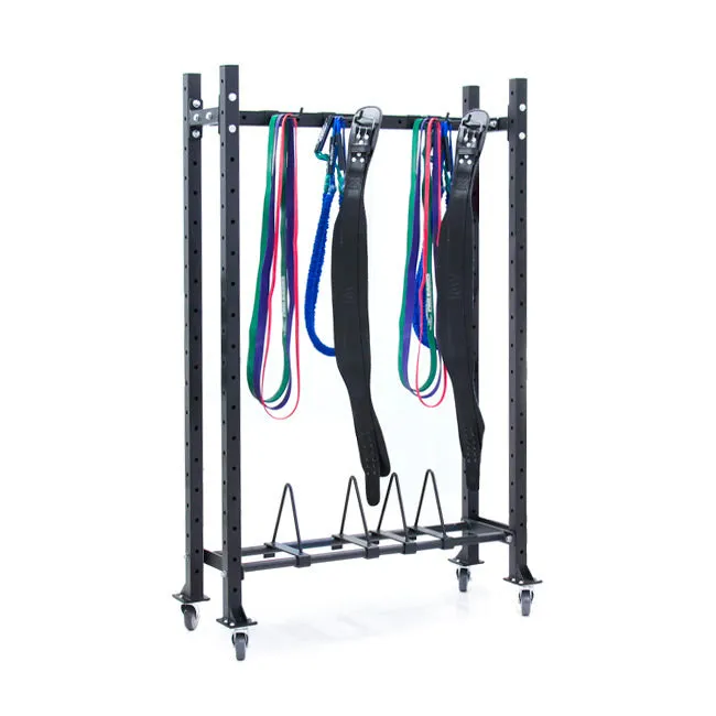XM FITNESS Vertical Bumper/Peg Storage Rack, Massage gun deep tissue
