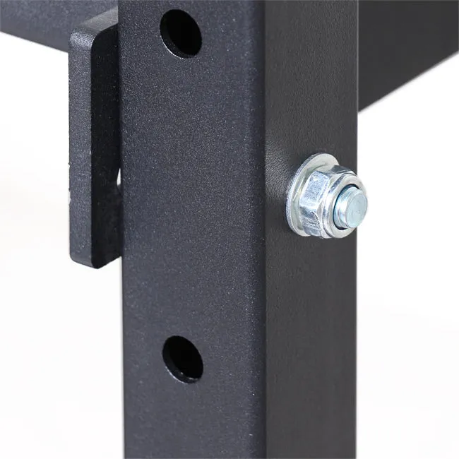 XM FITNESS Vertical Bumper/Peg Storage Rack, Dip Station, Weight Bar Collars
