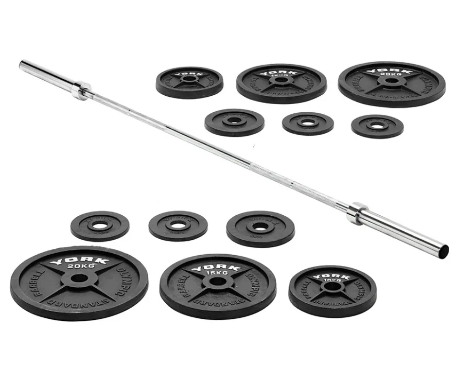 Made for You York Barbell 130 KG Olympic Barbell Set You Deserve This, NordicTrack Commercial 1750, Plate Loaded Equipment