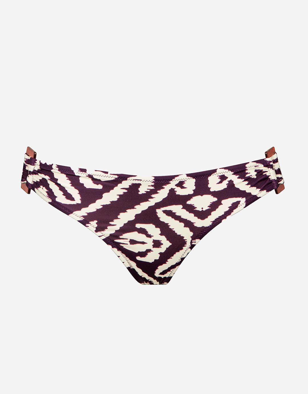 Makro Notion Ring Side Hipster Bikini Pant - Cream Aubergine