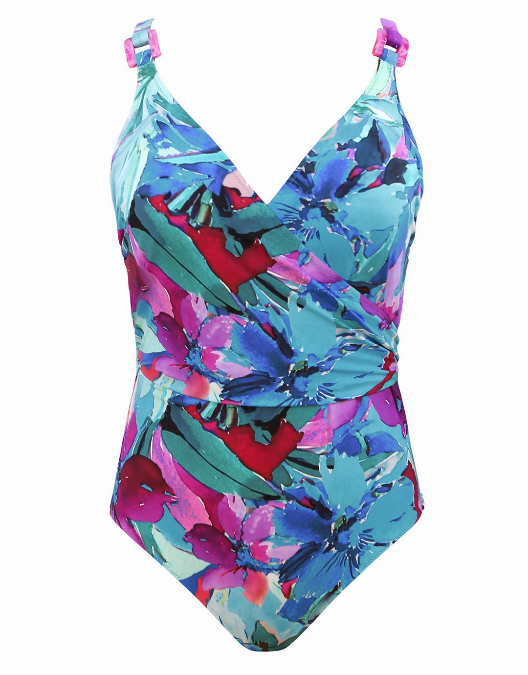 Malena Wrap Swimsuit - Turquoise
