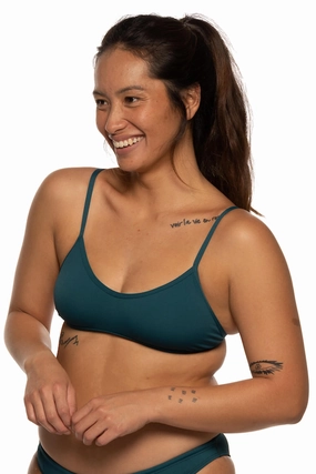 Malia Bikini Top - Peacock