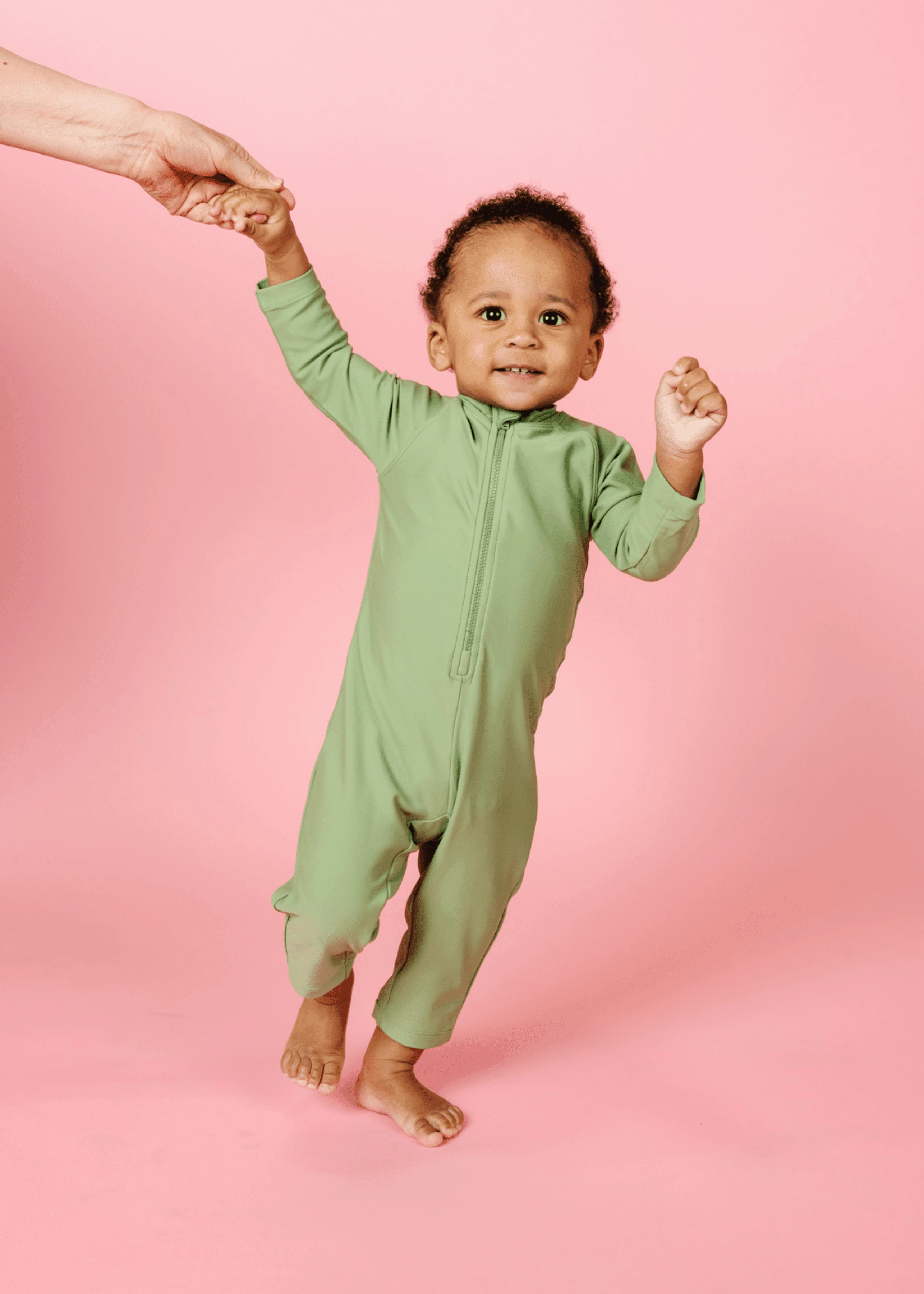 Meadow Green | Baby Rashguard One-Piece (Unisex)