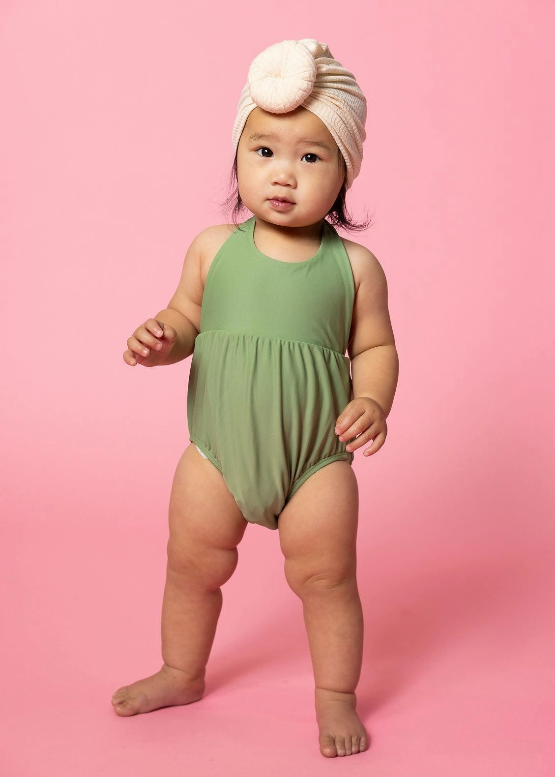 Meadow Green | Baby Romper One-Piece
