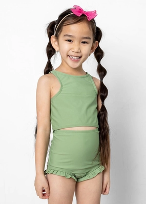 Meadow Green | Mini All Ruffled Up Bottoms