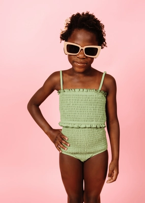 Meadow Green | Mini Bandeau Top