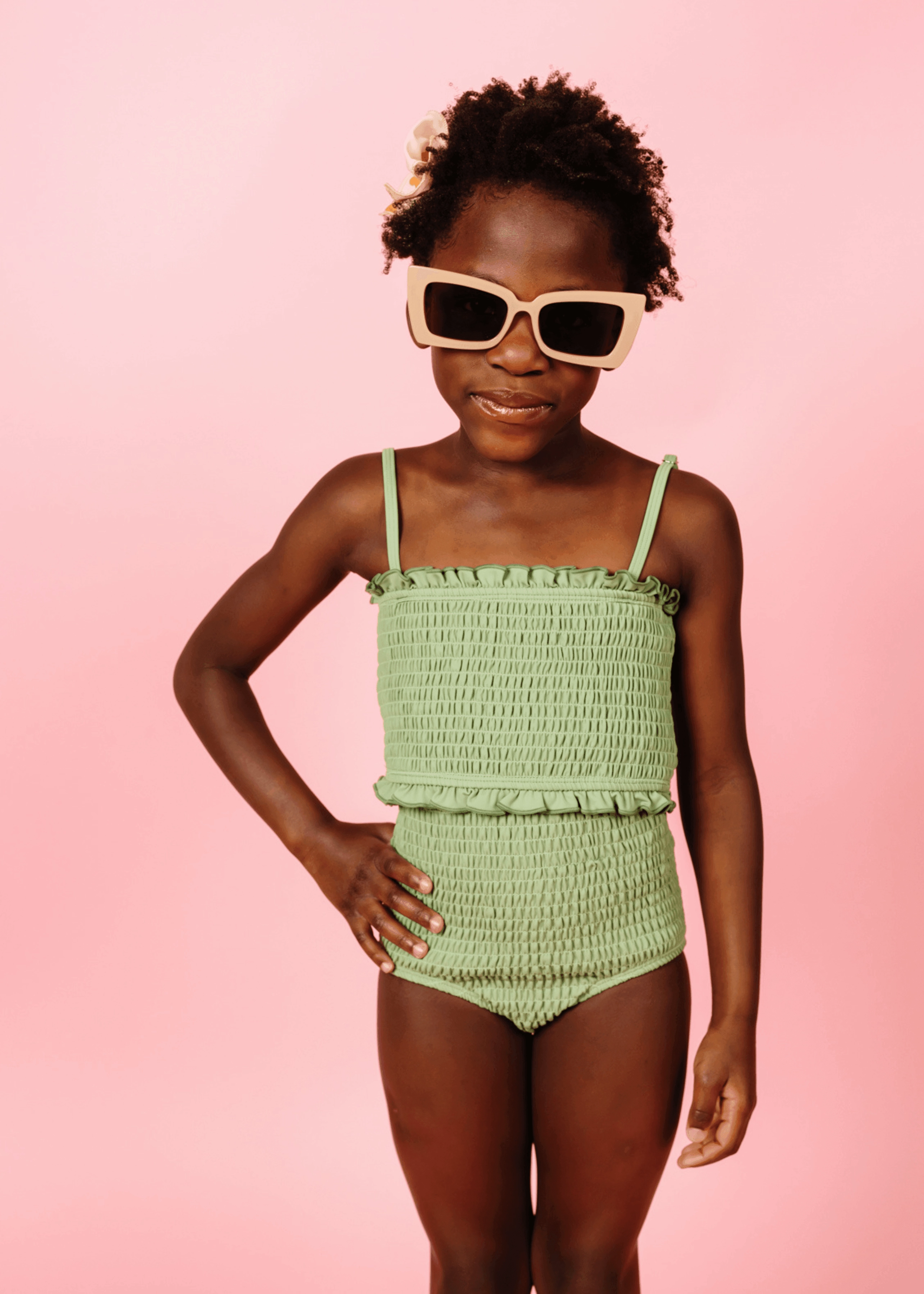 Meadow Green | Mini Bandeau Top