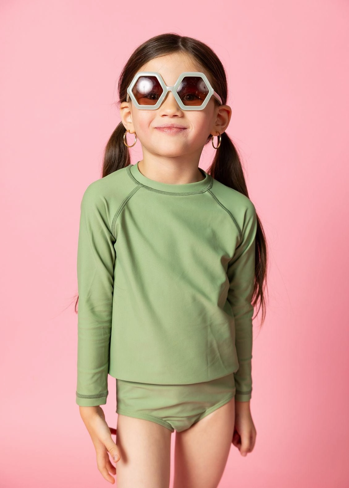 Meadow Green | Mini Rashguard Top (Unisex)