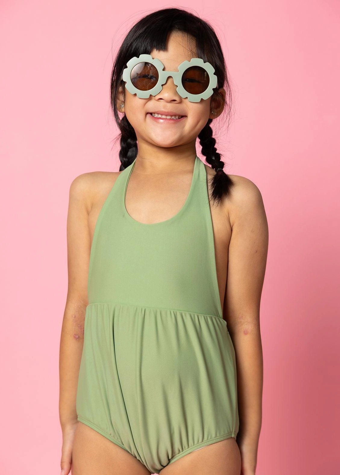 Meadow Green | Mini Romper One-Piece