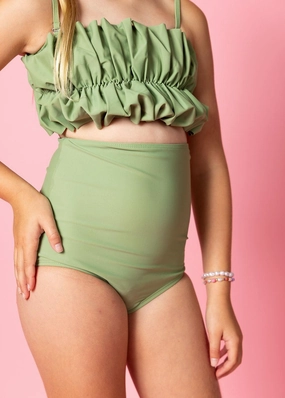 Meadow Green | Youth High-Waisted Bottoms