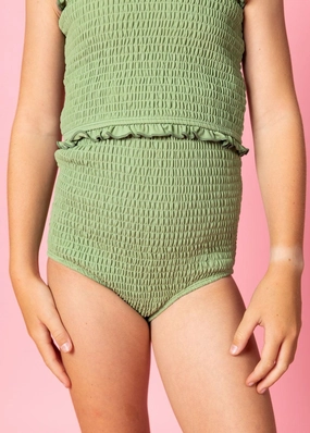 Meadow Green | Youth Smocked Bottoms