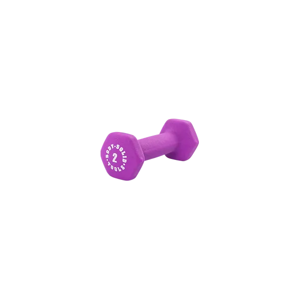 Meet Your Match Bodysolid Light Purple 2lb Neoprene Dumbbell Discover the Difference, Dumbbell rack