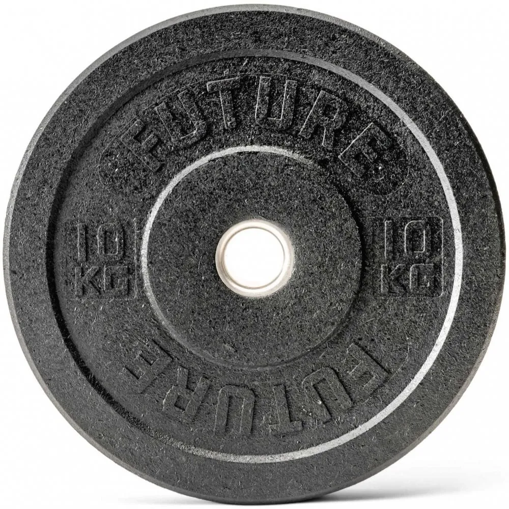 Future Hi-Temp Black Rubber Olympic Bumper Plate Set 150kg, Yoga mat thick, Barbell weight set, Push up bars