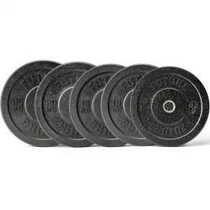 Meet Your Match Future Hi-Temp Black Rubber Olympic Bumper Plate Set 150kg Youll Love This, Rehabilitation, Black Friday fitness deals