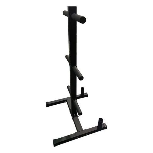 GymGear Olympic Plate & Bar Holder, Rollable Sled Track