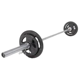 Meet Your Match Hit Fitness 50kg Core Weight Set | Cast Iron Discs and Barbell Must-Have, Agility ladder, Smith Machines