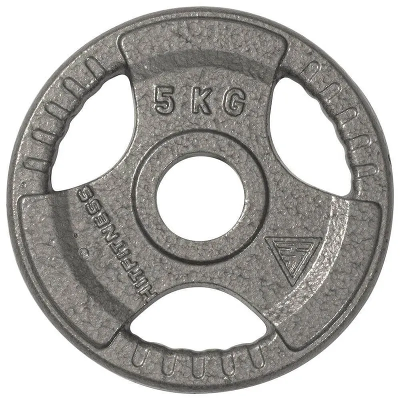 Hit Fitness 50kg Core Weight Set | Cast Iron Discs and Barbell, Weight Plate Sets, Best massage gun for back pain