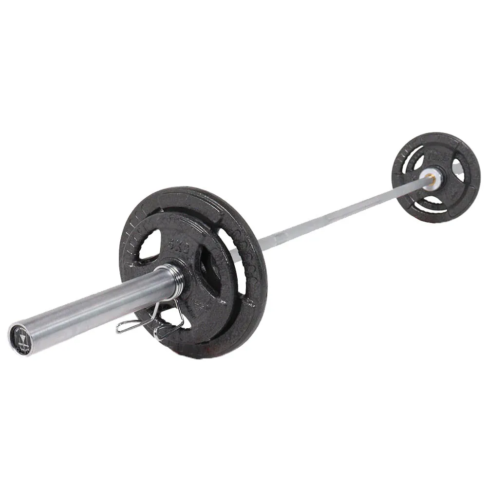 Meet Your Match Hit Fitness 50kg Core Weight Set | Cast Iron Discs and Barbell Must-Have, Agility ladder, Smith Machines