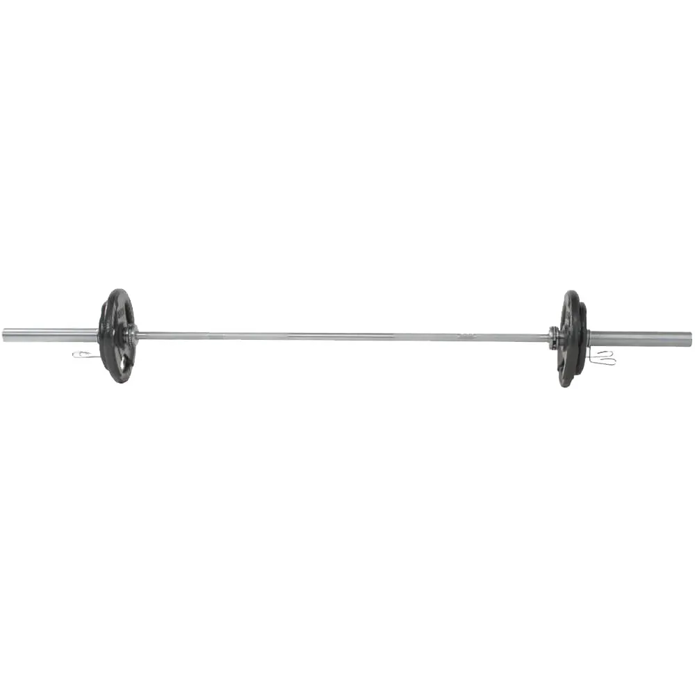 Hit Fitness 50kg Core Weight Set | Cast Iron Discs and Barbell, Weight plate storage pegs, Sleep tracker wearable