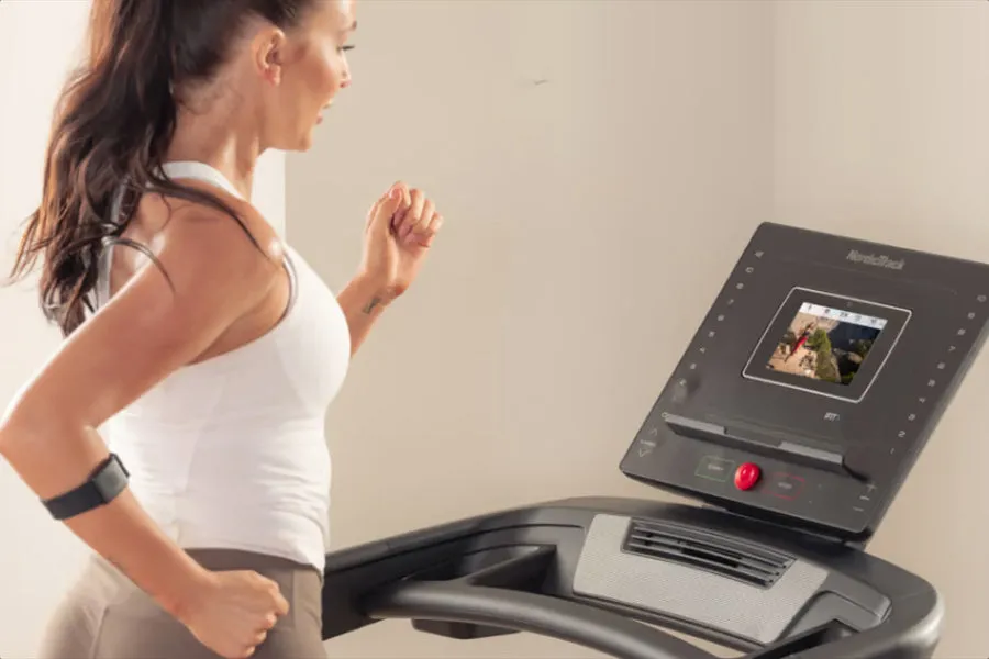 NordicTrack EXP 7i Treadmill, Upright Bikes, Rack,Platforms, Vertical climber machine