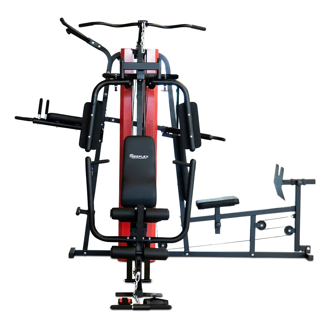 Reeplex Multi Station Home Gym with Leg Press HG2900, Wheelchair accessible gym gear, Quiet elliptical for apartment, Sweatproof headband