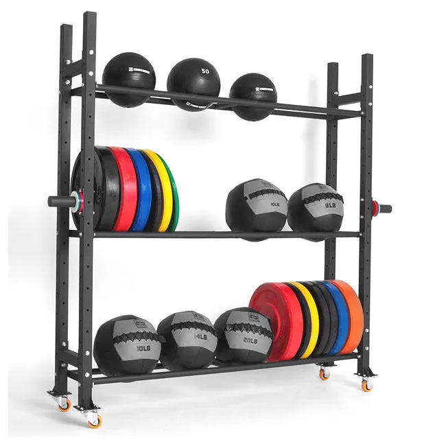 XM Fitness Crossbox Storage Racking System, Ab roller wheel, Knee brace for running, Armband phone holder