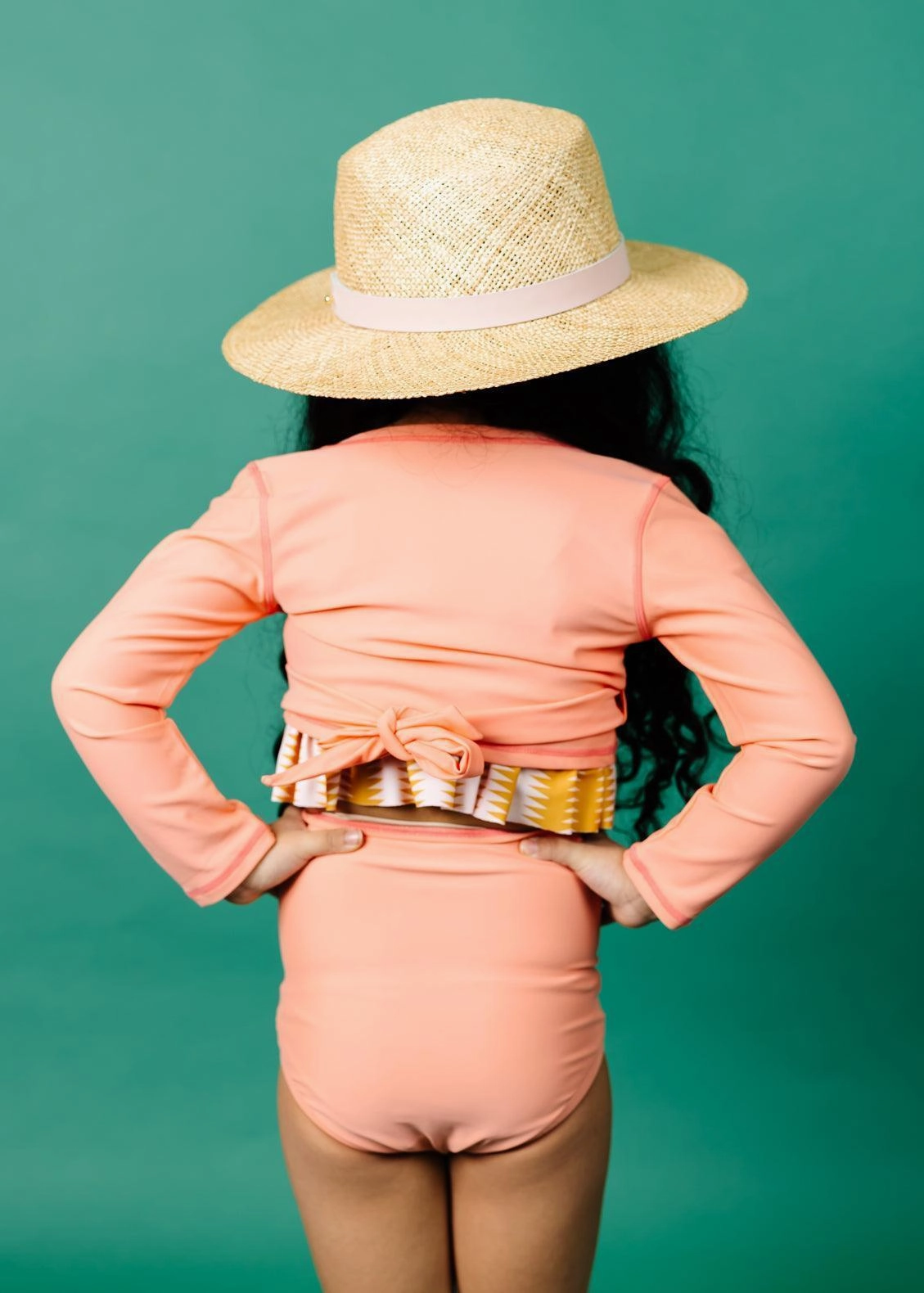 Melon | Mini Down in Front Ruffle Bottoms