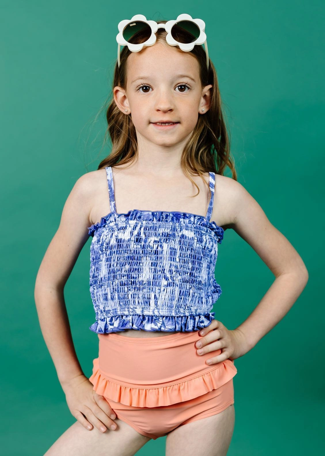 Melon | Mini Mid-Ruffle Bottoms