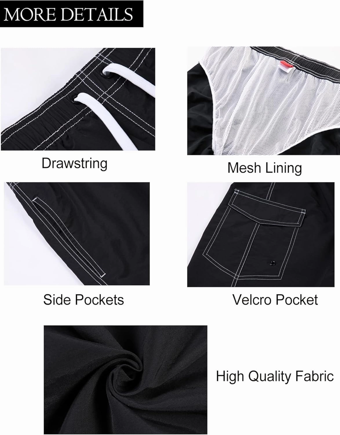 Men's Quick Dry Swim Trunks Board Shorts Swimwear Bathing Suits