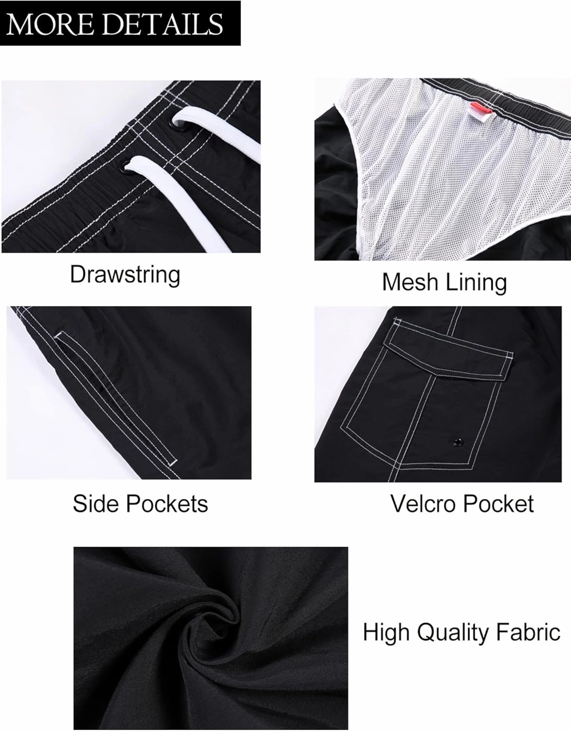 Men's Quick Dry Swim Trunks Board Shorts Swimwear Bathing Suits
