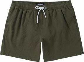 Men's Swim Shorts 5 inch Seersucker Swimming Trunks for Men Swim Suits Beach Shorts