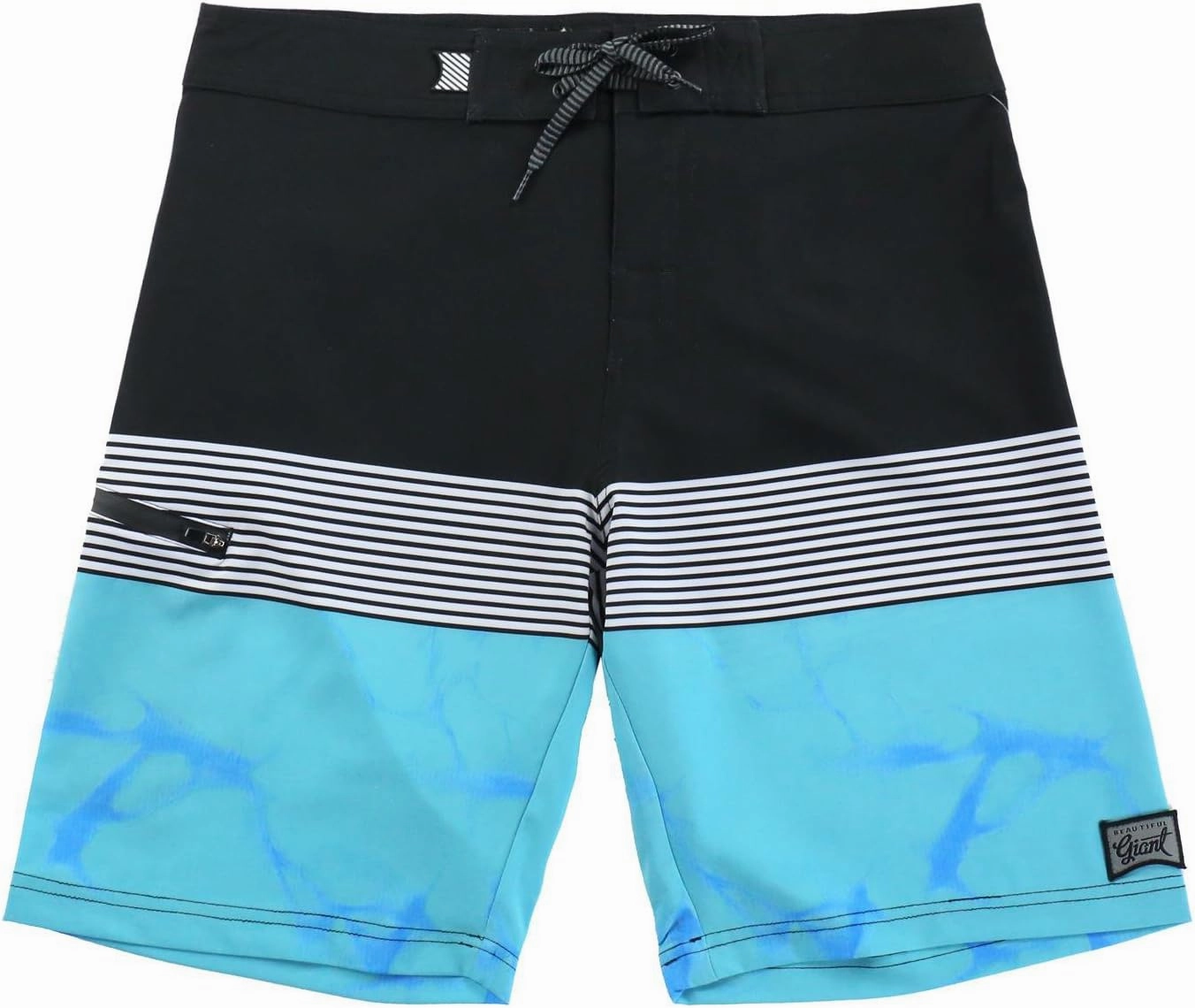 Men's Swim Trunks 22 Quick Dry Board Shorts with Key Keeper, No Mesh Lining - Perfect for Surfing & Swimming